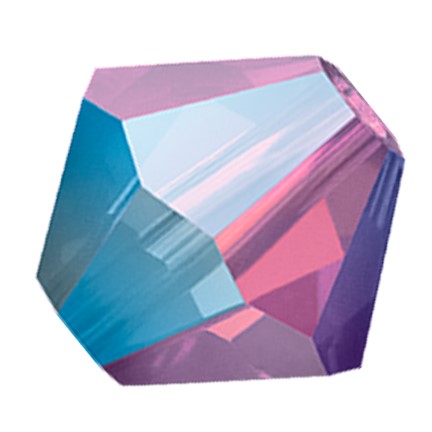 Preciosa 6250 Amethyst Opal AB 2X Faceted Bicone (4mm, 6mm)