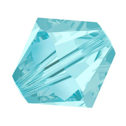 Preciosa 6250 Aqua Bohemica Faceted Bicone (3mm, 4mm, 5mm, 6mm, 8mm)