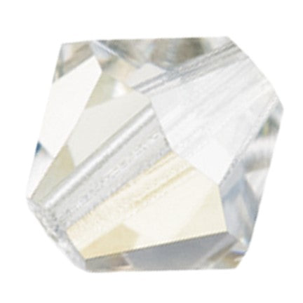 Preciosa 6250 Argent Flare Faceted Bicone (3mm, 4mm, 5mm, 6mm)