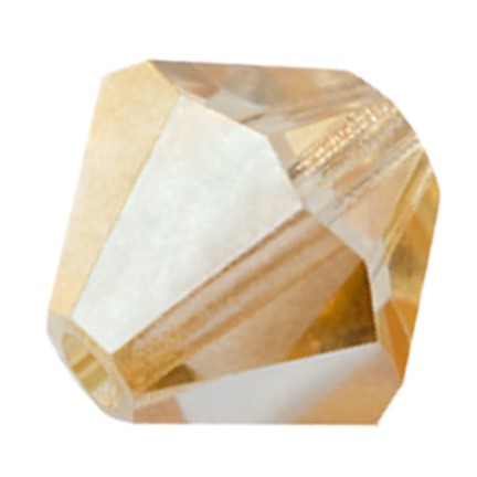 Preciosa 6250 Blond Flare Faceted Bicone (3mm, 4mm, 5mm, 6mm, 8mm)