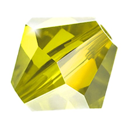 Preciosa 6250 Citrine Faceted Bicone (3mm, 4mm, 5mm, 6mm)