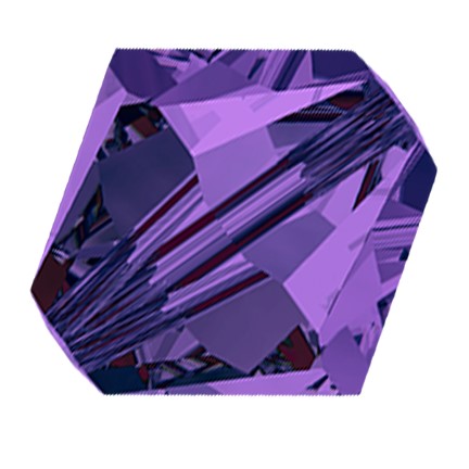 Preciosa 6250 Deep Tanzanite Faceted Bicone (4mm, 5mm, 6mm)