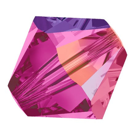 Preciosa 6250 Fuchsia AB Faceted Bicone (3mm, 4mm, 5mm, 6mm)