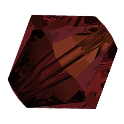 Preciosa 6250 Garnet AB Faceted Bicone (4mm, 5mm, 6mm)