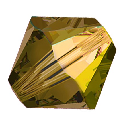 Preciosa 6250 Gold Beryl AB Faceted Bicone (6mm)