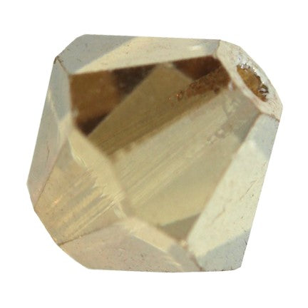 Preciosa 6250 Golden Flare 2X Faceted Bicone (3mm, 4mm, 6mm)