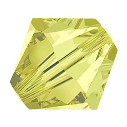 Preciosa 6250 Jonquil Faceted Bicone (3mm, 4mm, 5mm, 6mm, 8mm)