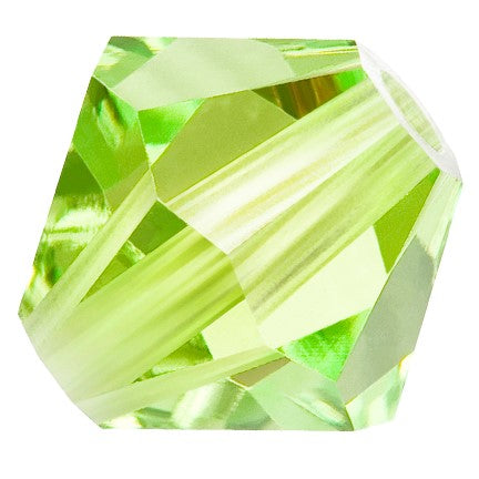 Preciosa 6250 Limecicle Faceted Bicone (3mm, 4mm, 5mm, 6mm)