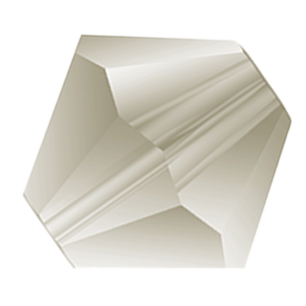 Preciosa 6250 Matte Black Diamond Faceted Bicone (3mm, 4mm, 5mm, 6mm)