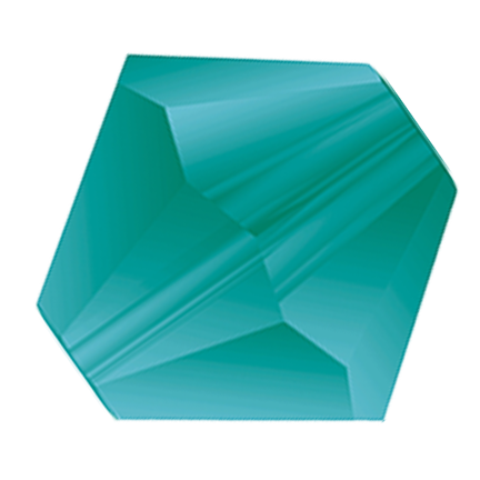 Preciosa 6250 Matte Blue Zircon Faceted Bicone (3mm, 4mm, 5mm, 6mm)