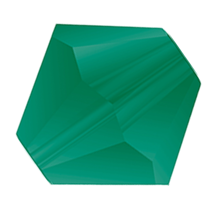 Preciosa 6250 Matte Emerald Faceted Bicone (3mm, 4mm, 5mm, 6mm)