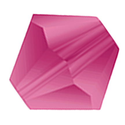 Preciosa 6250 Matte Fuchsia Faceted Bicone (3mm, 4mm, 5mm, 6mm)