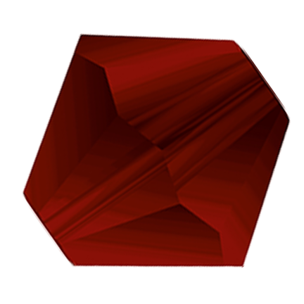 Preciosa 6250 Matte Garnet Faceted Bicone (4mm, 5mm, 6mm)
