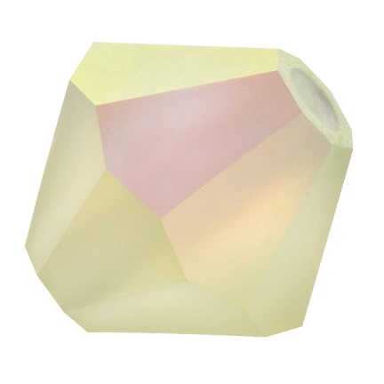 Preciosa 6250 Matte Jonquil AB Faceted Bicone (3mm, 4mm, 5mm, 6mm)