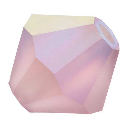 Preciosa 6250 Matte Light Amethyst AB Faceted Bicone (3mm, 4mm, 5mm, 6mm)