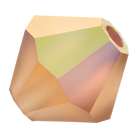 Preciosa 6250 Matte Light Colorado Topaz AB Faceted Bicone (5mm, 6mm)