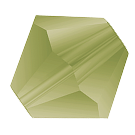 Preciosa 6250 Matte Olivine Faceted Bicone (3mm, 4mm, 5mm, 6mm)