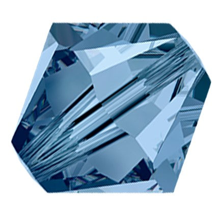 Preciosa 6250 Montana Faceted Bicone (3mm, 4mm, 5mm, 6mm, 8mm)