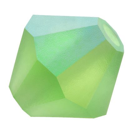 Preciosa 6250 Matte Peridot AB Faceted Bicone (3mm, 4mm, 5mm, 6mm)