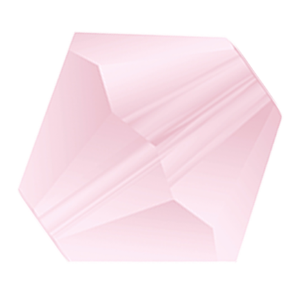 Preciosa 6250 Matte Pink Sapphire Faceted Bicone (4mm, 5mm, 6mm)