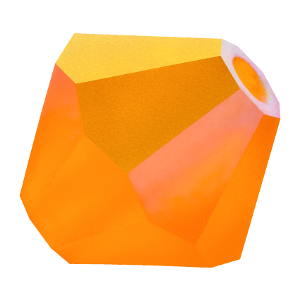 Preciosa 6250 Sun AB Faceted Bicone (4mm, 5mm, 6mm)