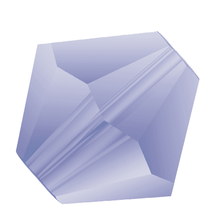 Preciosa 6250 Matte Tanzanite Faceted Bicone (3mm, 4mm, 5mm, 6mm)