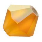 Preciosa 6250 Matte Topaz AB Faceted Bicone (3mm, 4mm, 5mm, 6mm)