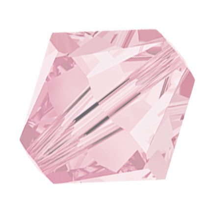 Preciosa 6250 Pink Sapphire Faceted Bicone (4mm, 5mm, 6mm, 8mm)