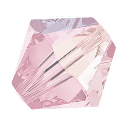 Preciosa 6250 Pink Sapphire AB Faceted Bicone (4mm, 5mm, 6mm)