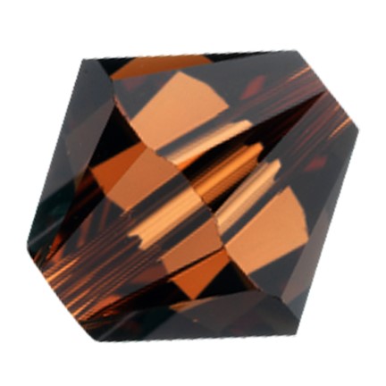 Preciosa 6250 Smoked Topaz Faceted Bicone (3mm, 4mm, 5mm, 6mm)