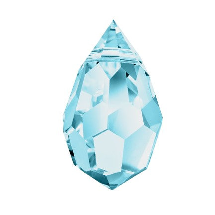 Preciosa 6355 Aqua Bohemica Drop Pendant (10mm, 15mm)