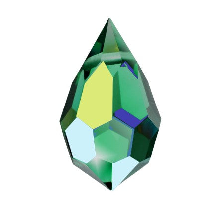 Preciosa 6355 Emerald AB Drop Pendant (10mm, 15mm)