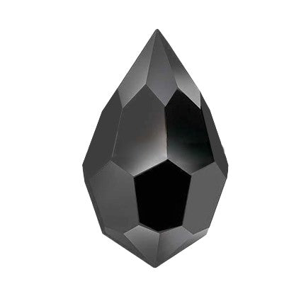 Preciosa 6355 Jet Hematite Drop Pendant (10mm, 15mm)