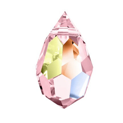 Preciosa 6355 Pink Sapphire AB Drop Pendant (10mm)