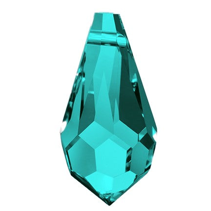 Preciosa 6360 Blue Zircon Drop Pendant (18mm)