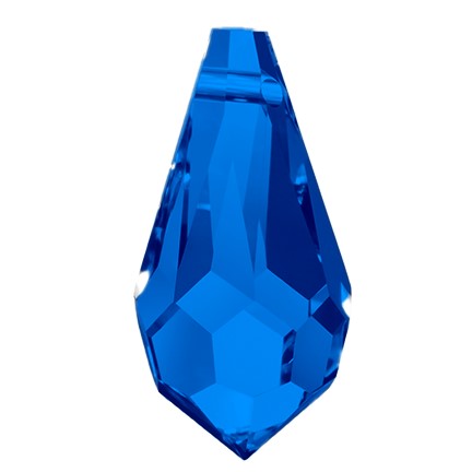 Preciosa 6360 Capri Blue Drop Pendant (18mm)