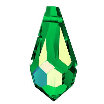 Preciosa 6360 Emerald AB Drop Pendant (18mm)
