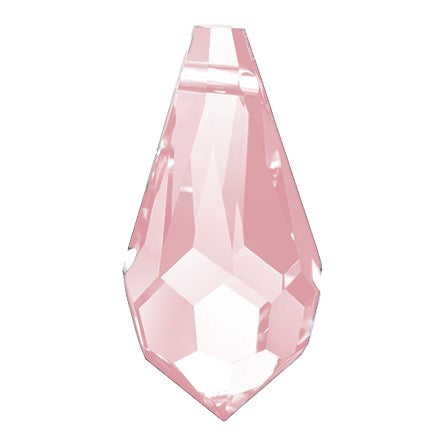 Preciosa 6360 Light Rose Drop Pendant (18mm)