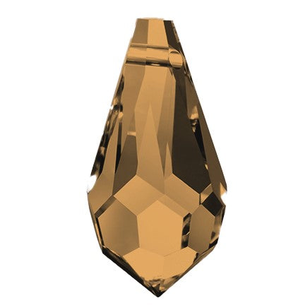 Preciosa 6360 Smoked Topaz Drop Pendant (18mm)