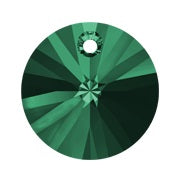 Swarovski 6428 6mm Emerald Xilion Pendant