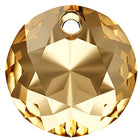 Swarovski 6430 8mm Golden Shadow Classic Cut Pendant
