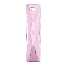Swarovski 6465 25mm x 7mm Light Amethyst Queen Baguette Pendant
