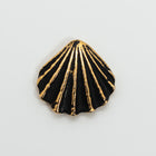 13mm TierraCast Antiqued Gold Scallop Shell Button #CK869