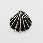 13mm TierraCast Antiqued Silver Scallop Shell Button #CK869