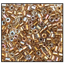 9/0 Gold Lined Crystal 2 Cut Czech Seed Bead (1/4 Kilo) Preciosa #68506