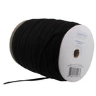 6mm Black Flat Elastic by the Spool (250 Meter)