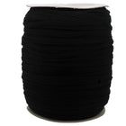 6mm Black Flat Elastic by the Spool (250 Meter)