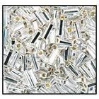 35mm Silver Lined Crystal Bugle (10 Gm, 40 Gm, 1/2 Kilo) #CBW010