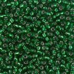 11/0 Silver Lined Green Miyuki Seed Bead (250 Gm) #16
