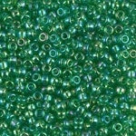 8/0 Transparent Light Green AB Miyuki Seed Bead (250 Gm) #179L